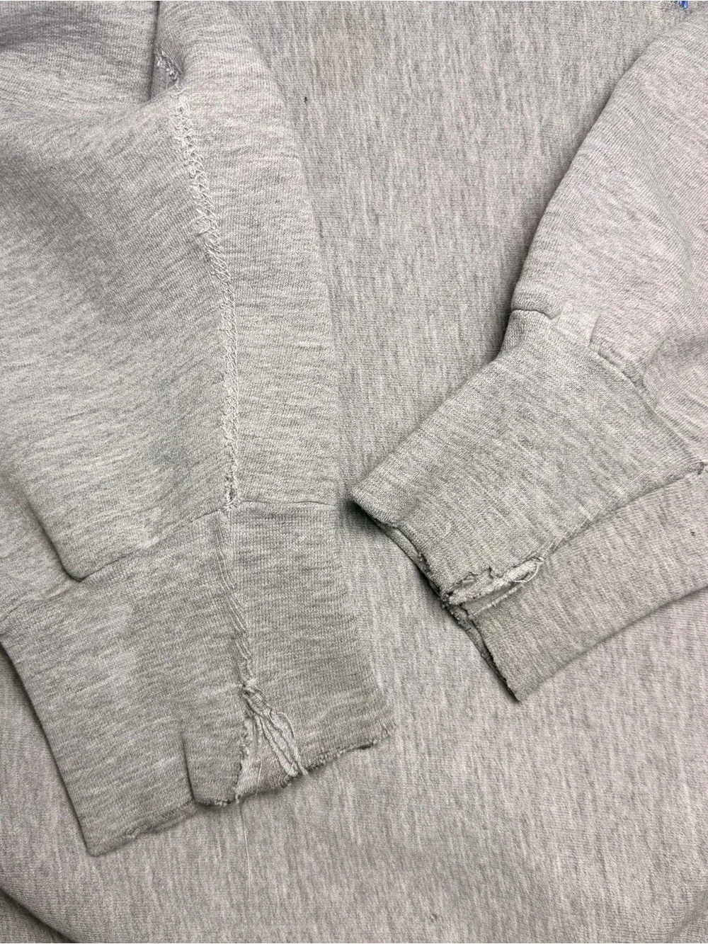 MV Sport Gray Crewneck Sweatshirt with Navy 'BRECKENRIDGE' Embroidery